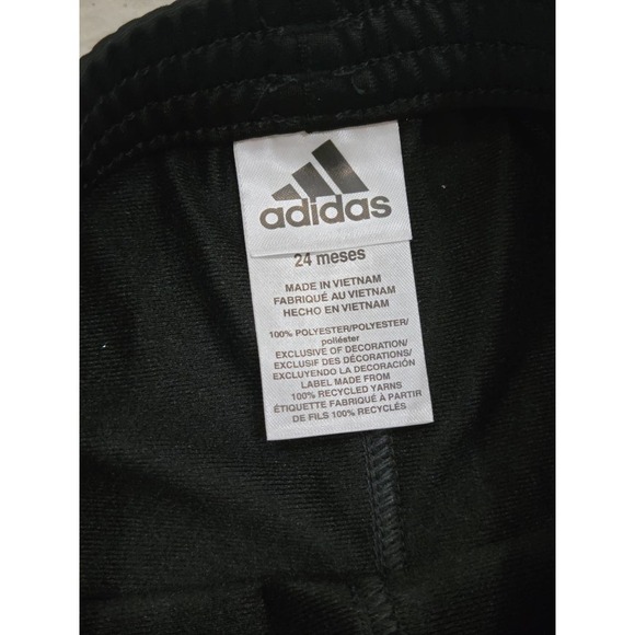 Adidas Black and Red Track Pants 24 Months NWT - Picture 3 of 4